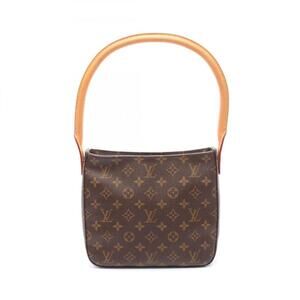 LOUIS VUITTON Brown Monogram Leather Looping MM Shoulder Bag